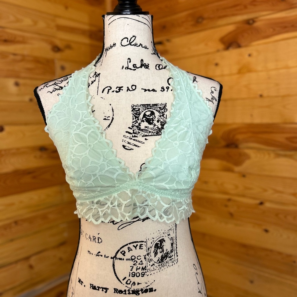 Victoria's Secret Mint Lace Bralette